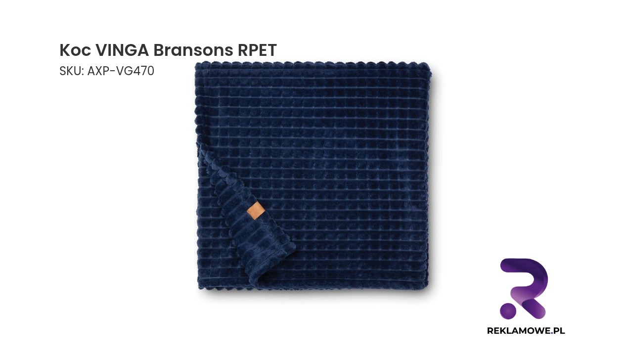 Koc VINGA Bransons RPET Koc VINGA Bransons wykonany z materiału RPET