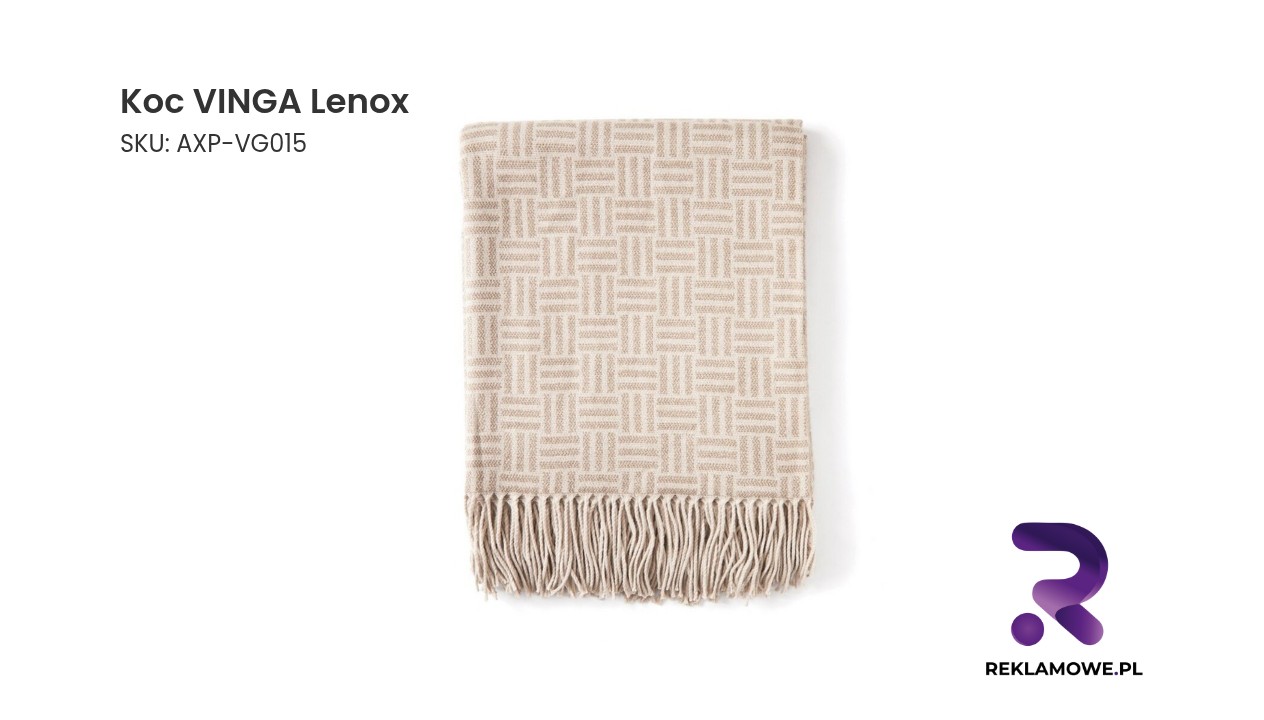 Koc VINGA Lenox miękki i komfortowy