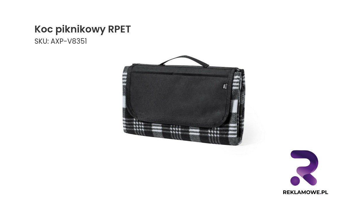 Koc piknikowy RPET Koc piknikowy wykonany z materiału RPET