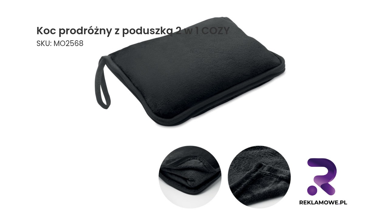 Koc podróżny 2 w 1 COZY z poduszką