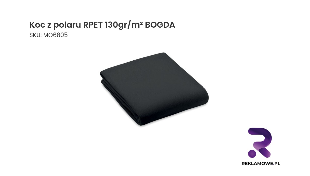 Koc z polaru RPET o gramaturze 130gr/m² BOGDA
