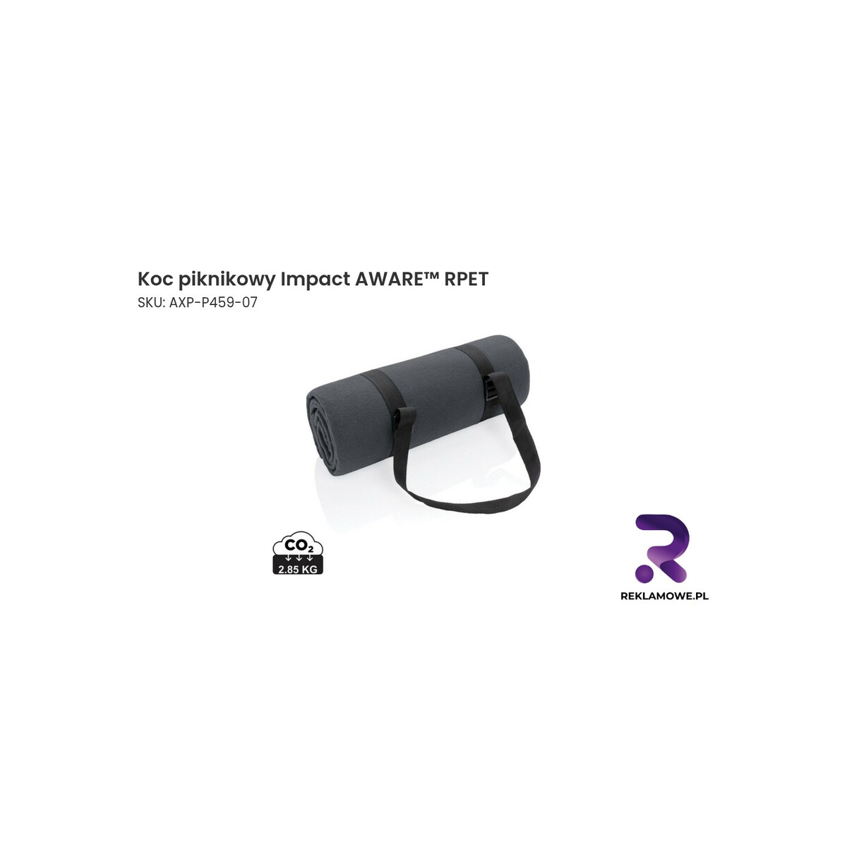 Koc piknikowy Impact AWARE™ RPET Koc piknikowy Impact AWARE™ RPET – ekologiczny koc na piknik z recyklingowanego materiału