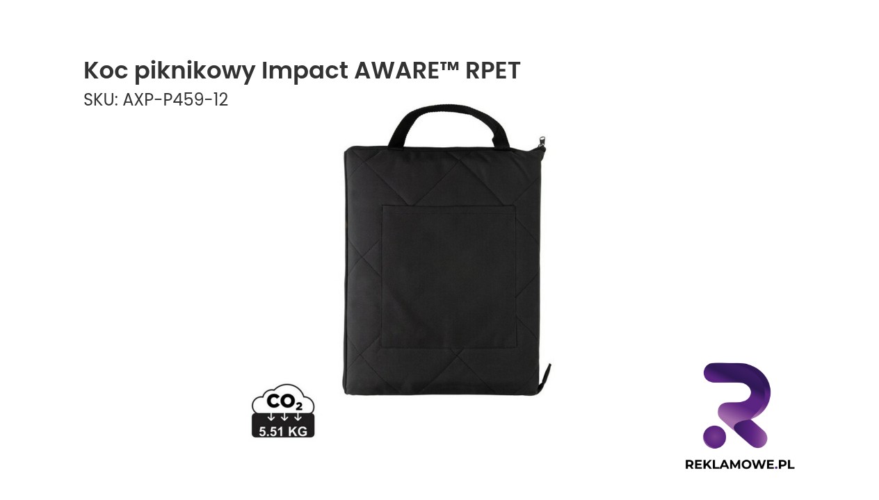 Koc piknikowy z recyklingowanego materiału RPET marki Impact AWARE