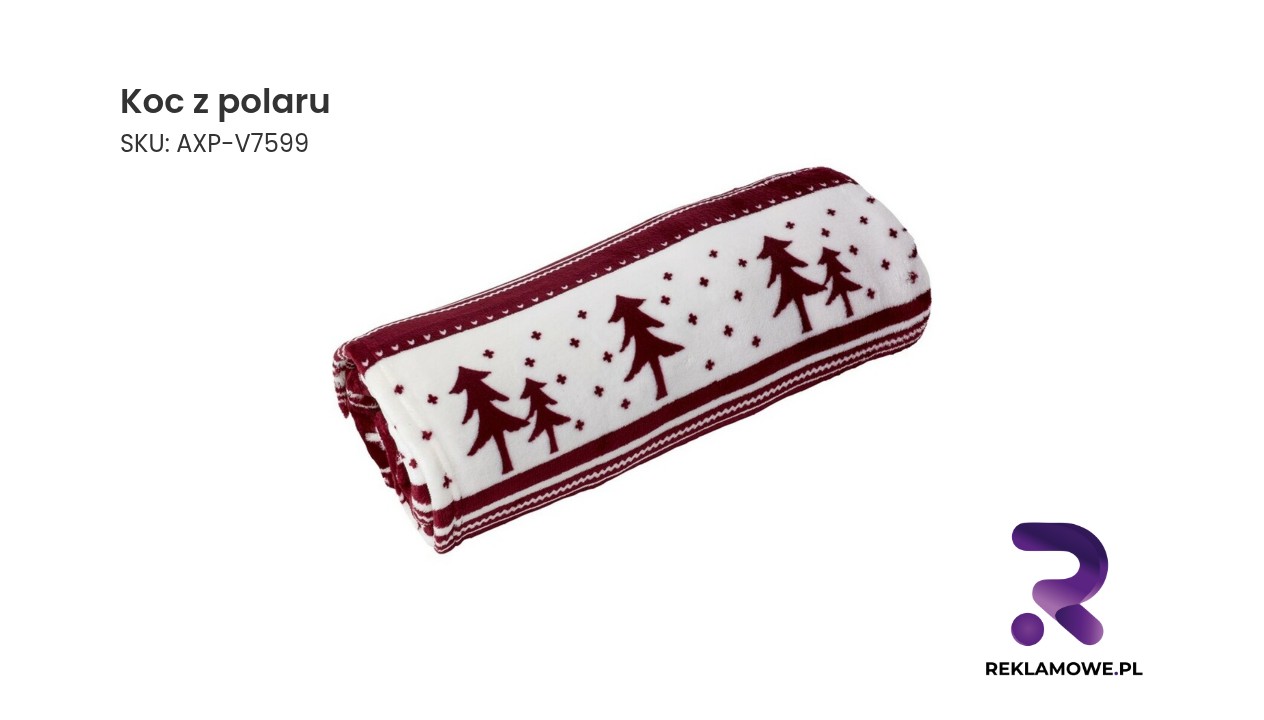 Koc z miękkiego polaru w pastelowych kolorach